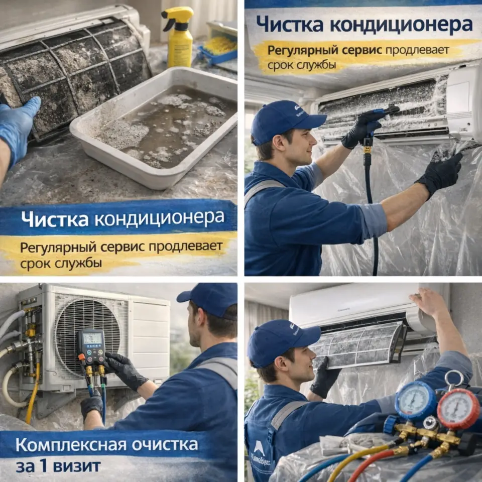 Чистка кондиционера: когда нужна, как проходит и почему её нельзя откладывать